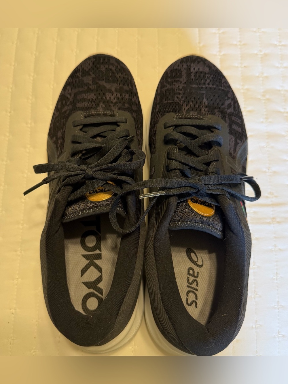 ASICS Tokyo Black Low-Top Athletic Running Shoes